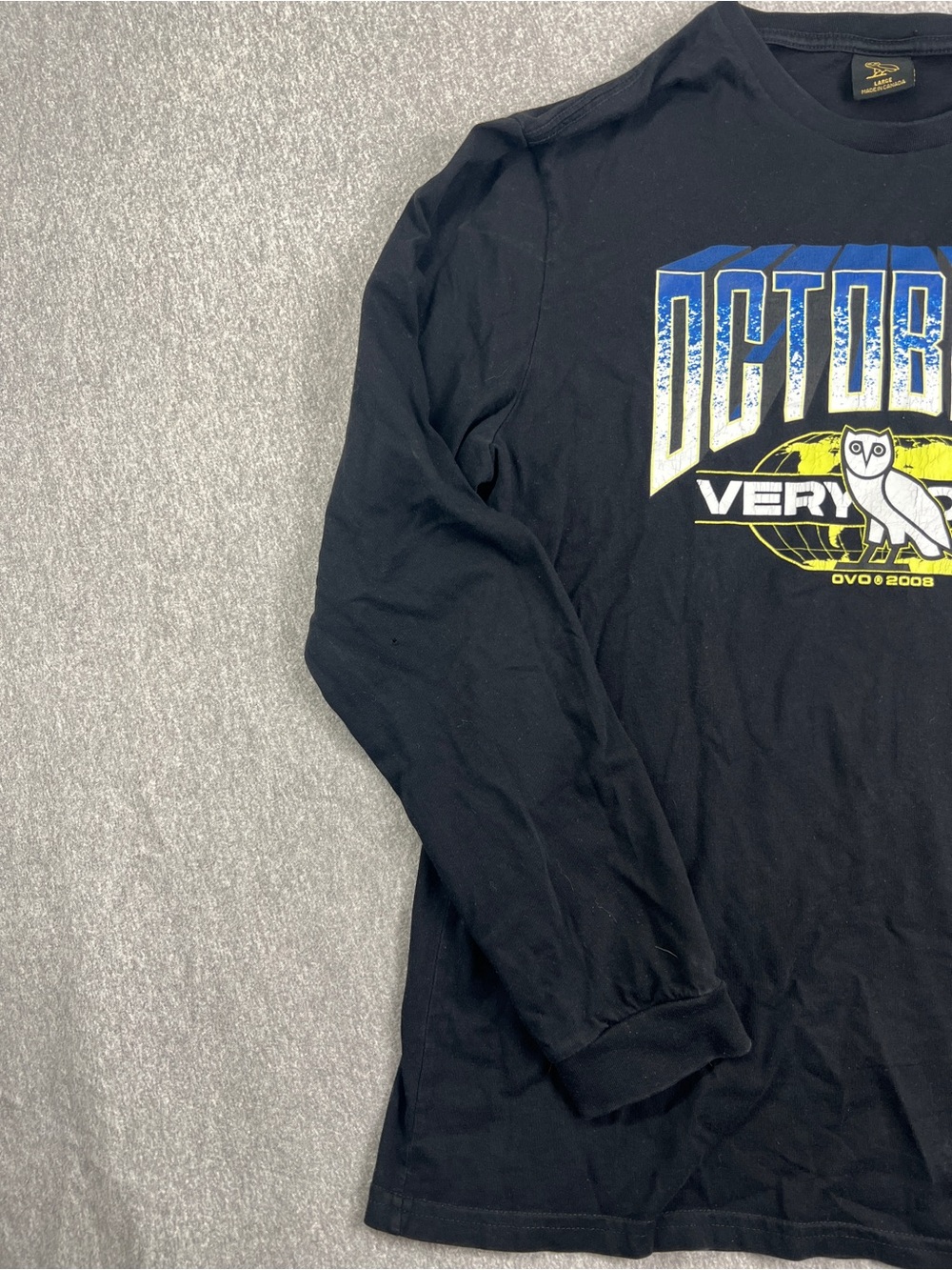 October's Very Own (OVO) Black Long-Sleeve Graphic Shirt size Large - Picture 5 of 10